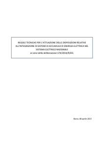 REGOLE TECNICHE PER L`ATTUAZIONE DELLE DISPOSIZIONI