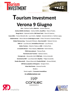 Tourism Investment Verona 9 Giugno