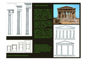 Paestum. Il tempio di Hera L`evoluzione planimetrica