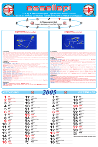 Calendario 2005 - Di stella in stella