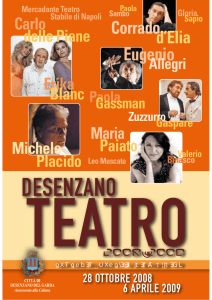 Stagione teatrale autunno inverno 2008/2009