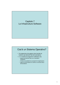 Cos`è un Sistema Operativo?