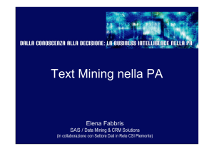 Text Mining nella PA