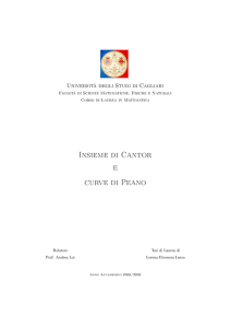 Insieme di Cantor e curve di Peano - Andrea Loi