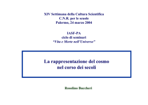 La rappresentazione del cosmo nel corso dei secoli