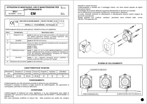 istruzioni di montaggio, uso e manutenzione per elettromagnete