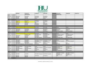 calendario del primo semestre