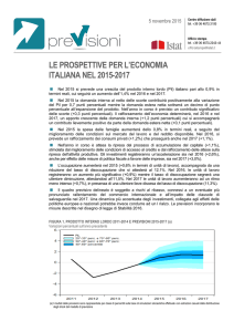 prospettive per l`economia