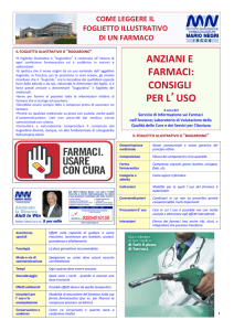 anziani e farmaci: consigli per l`uso - Uni