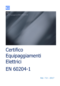Certifico Equipaggiamenti Elettrici EN 60204-1