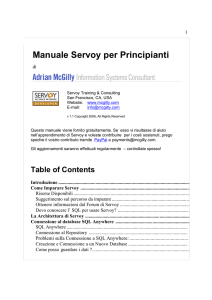 Manuale Servoy per Principianti