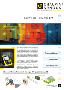 Gruppo elettrogeno e UPS - AMRA SPA Chauvin Arnoux