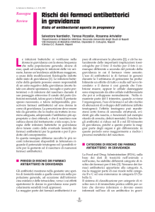 Rischi dei farmaci antibatterici in gravidanza