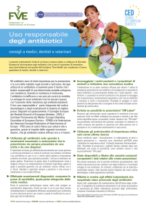 Uso responsabile degli antibiotici - Federation of Veterinarians of