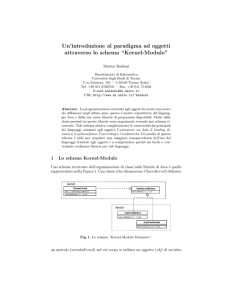 Kernel-Modulo - Dipartimento di Informatica