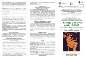 Il filosofo e la città: quale civiltà?