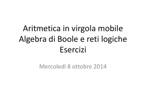 Algebra di Boole e reti combinatorie