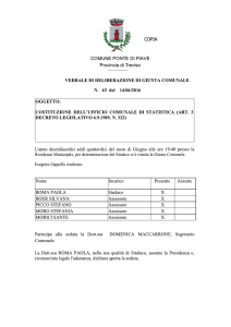 COPIA COMUNE PONTE DI PIAVE Provincia di Treviso VERBALE