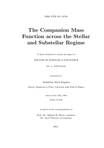 The Companion Mass Function across the Stellar - ETH E