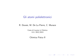Gli atomi polielettronici