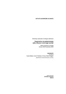 Diagnostica ed epidemiologia delle infezioni virali degli animali