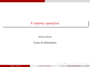 3. Il sistema operativo