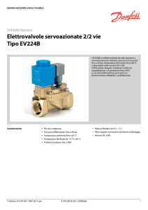 Elettrovalvole servoazionate 2/2 vie Tipo EV224B