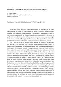 più vicine la scienza e la teologia? - Giuseppe Tanzella