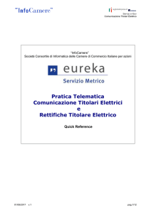 Pratica Telematica Comunicazione Titolari Elettrici e