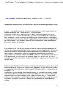 Paola Patrignani "Farmaci anti-piastrinici nella prevenzione