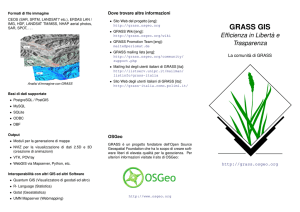 GRASS GIS: Efficienza, Libertà e Trasparenza