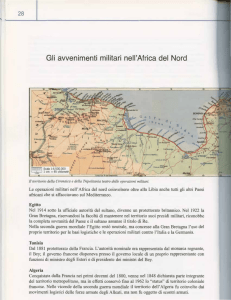 Gli avvenimenti militari nell`Africa del Nord