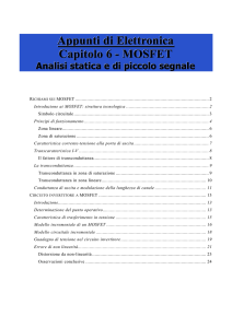 Appunti di Elettronica Capitolo 6 - MOSFET