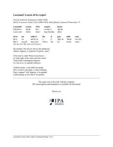 Lasciami! Lascia ch`io respiri