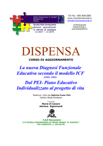 Dispensa Diagnosi Funzionale Educativa ICF