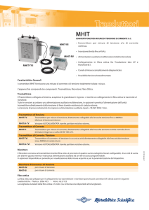 MHIT - Trasduttore, scheda tecnica (Rev. 3, 29.04.2014)