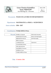 1/53 Liceo Classico Scientifico “Isaac NEWTON”