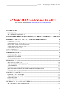 interfacce grafiche in java