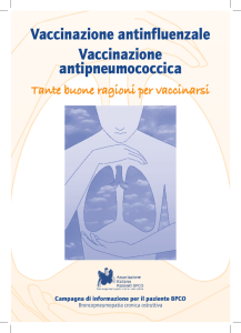 Vaccinazione antinfluenzale Vaccinazione antipneumococcica