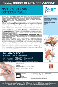 NST – SISTEMA OSTEOSPINALE