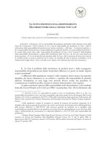 1. In Cina il problema della circolazione di prodotti sicuri e della