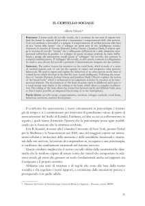 ALBERTO OLIVERIO, Il cervello sociale