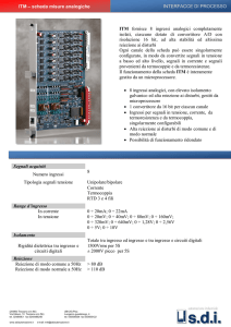 Datasheet schede di I/O per DCS