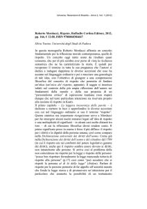 Roberto Mordacci, Rispetto, Raffaello Cortina Editore