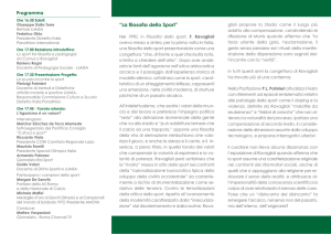 La filosofia dello Sport