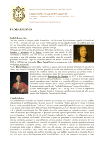 Probabilismo - Biblioteca Universitaria di Genova