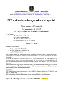 Piano annuale BES - IC4