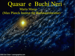 Quasar e Buchi Neri - Max Planck Institut für Radioastronomie