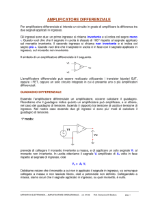 AMPLIFICATORE DIFFERENZIALE