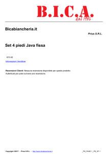 Bicabiancheria.it Set 4 piedi Java fissa